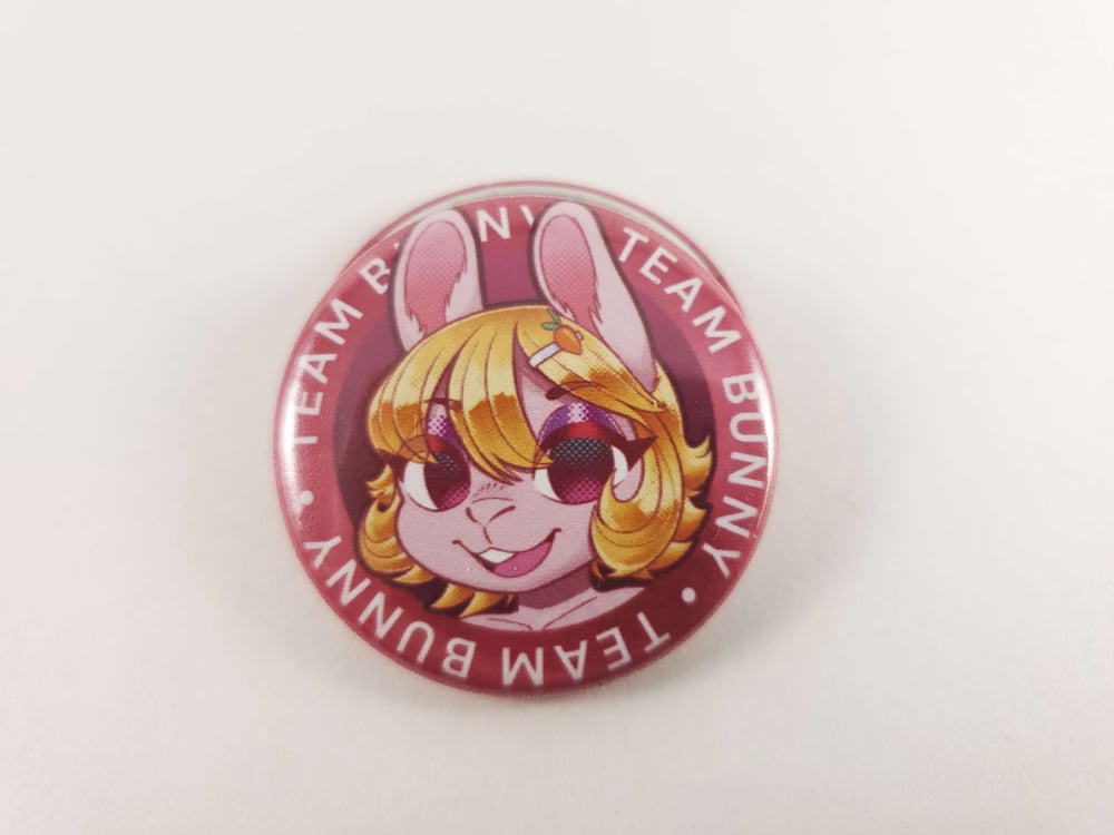 Team Bunny - 1.5" Pinback Button