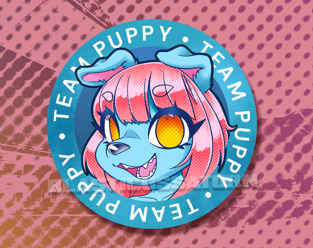 Team Puppy - 1.5" Pinback Button