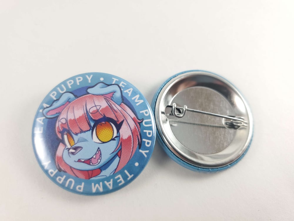 Team Puppy - 1.5" Pinback Button