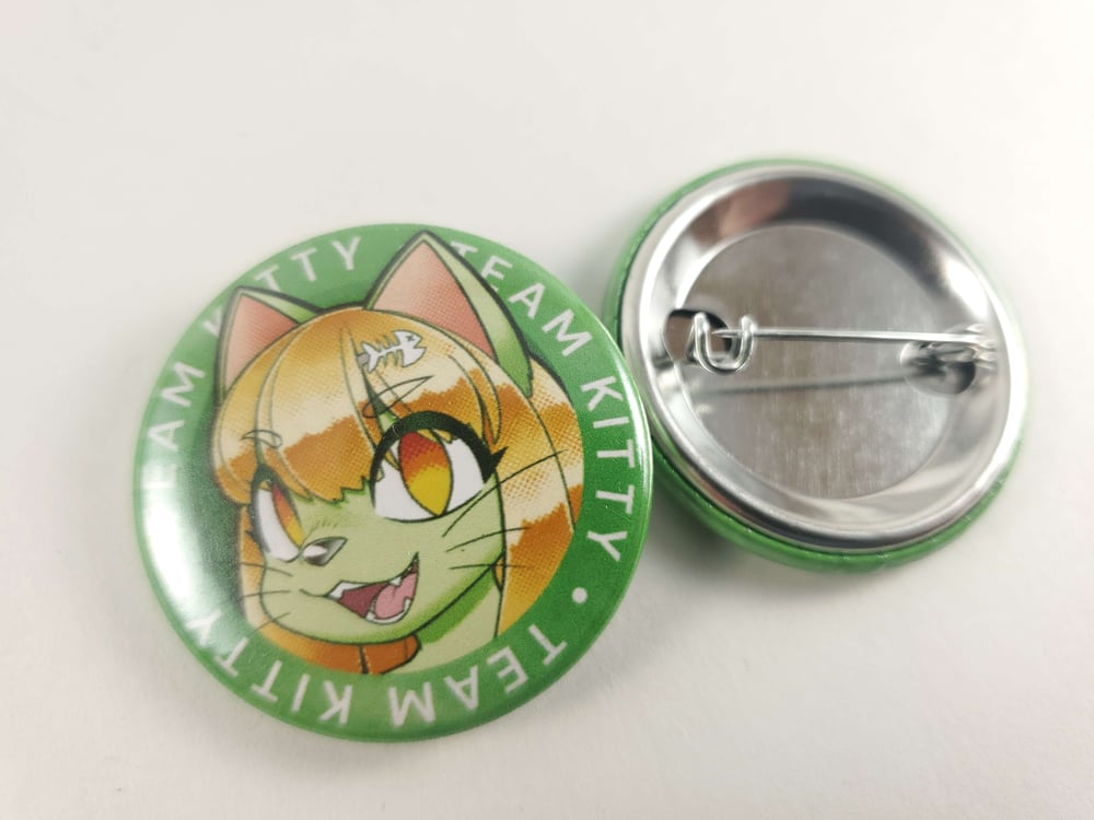 Team Kitty - 1.5" Pinback Button