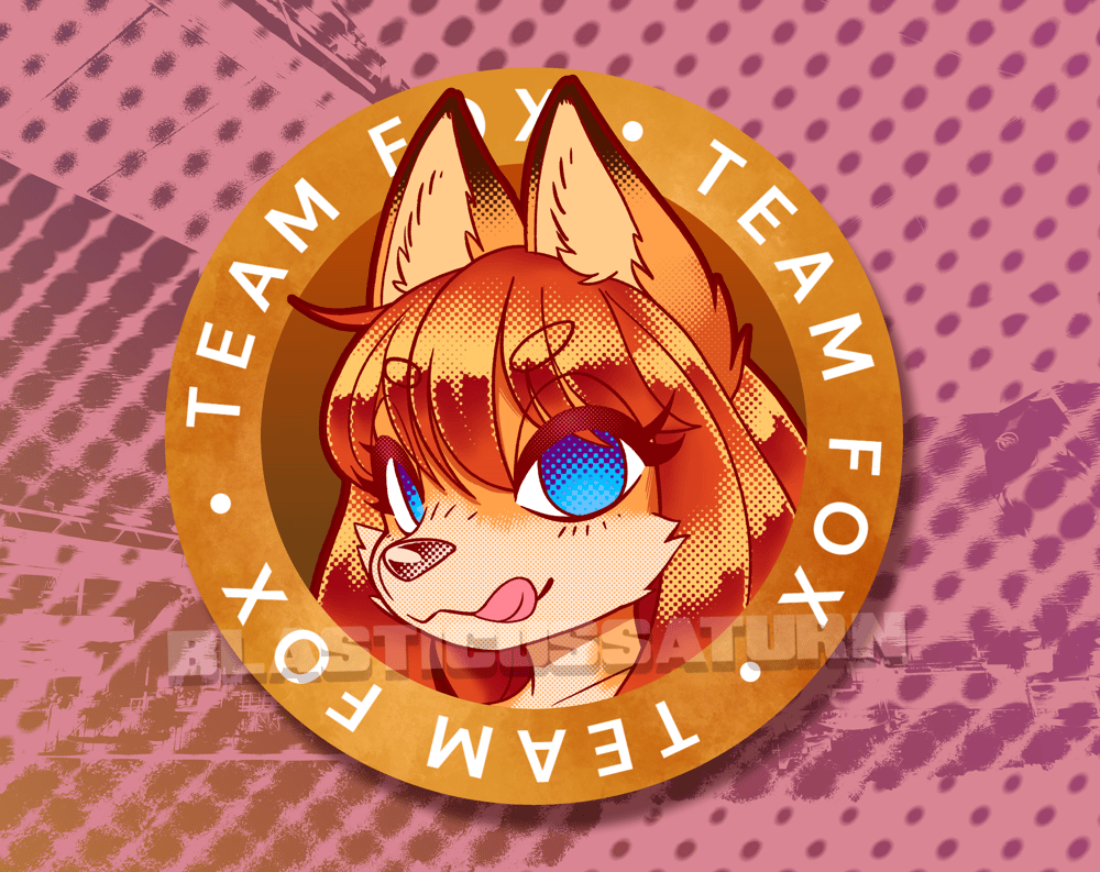 Team Fox - 1.5" Pinback Button