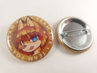 Image 4 of Team Fox - 1.5" Pinback Button