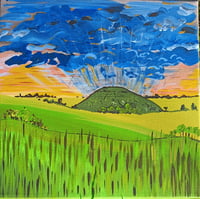 Image 2 of Silbury Hill on canvas