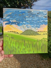 Image 3 of Silbury Hill on canvas