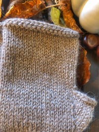 Image 3 of Women’s Hand knit sheep and alpaca fingerless gloves 