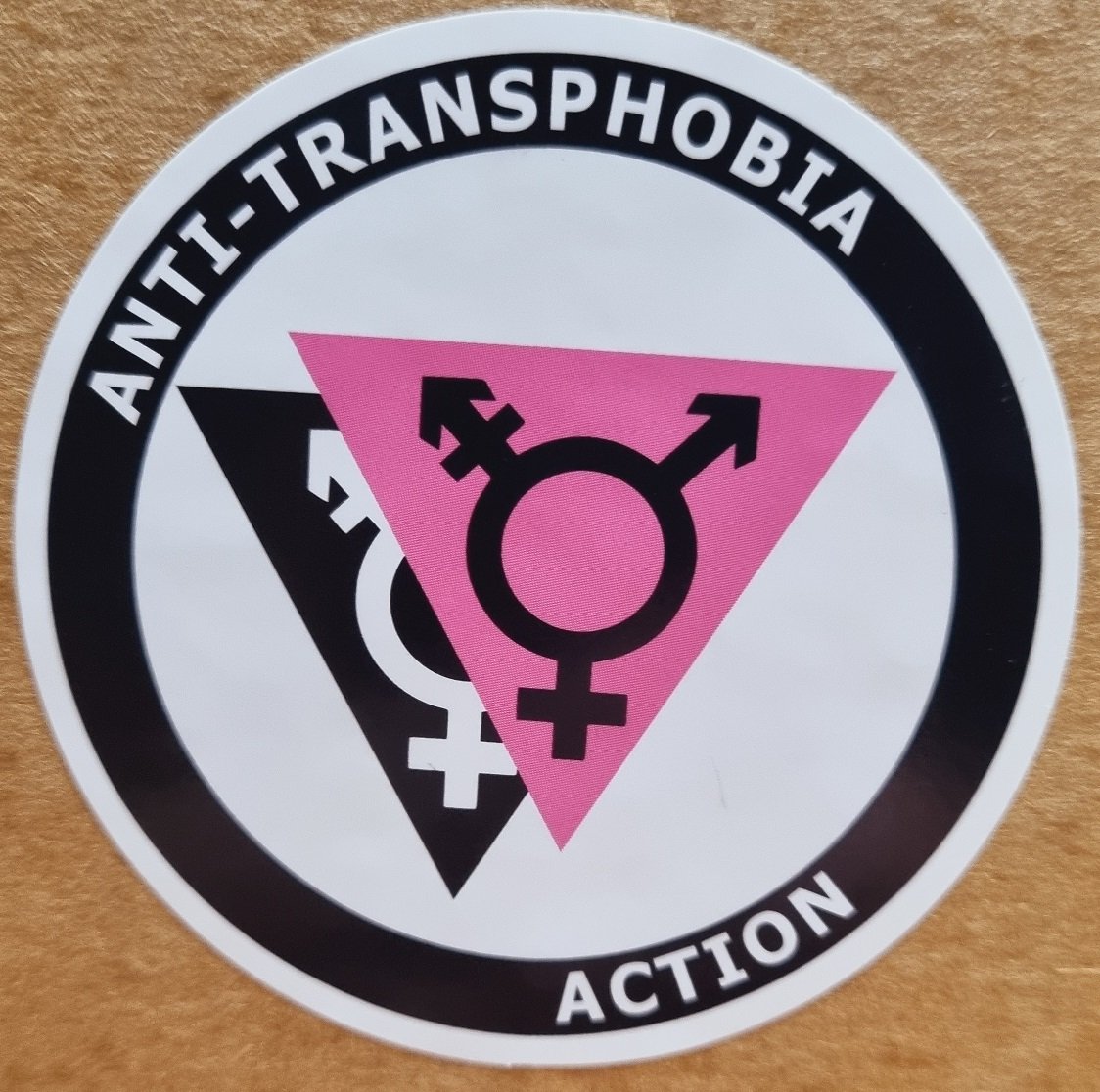 Image of "Anti-Transphobia Action", sticker 10pk