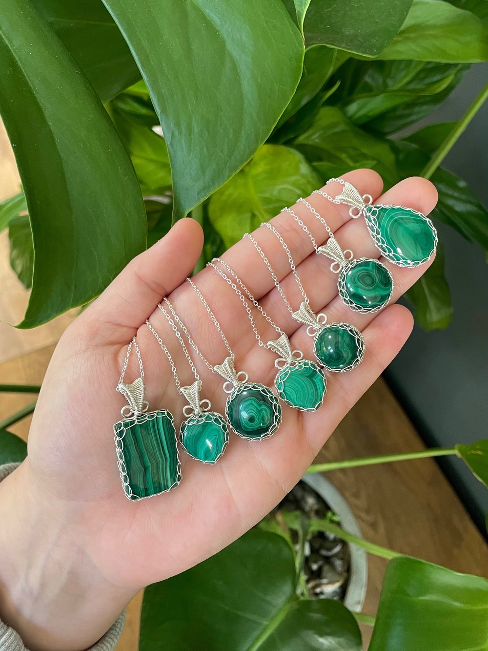 must have malachite crystal necklaces!