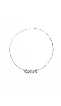 FIVE CHOKER  SILVER