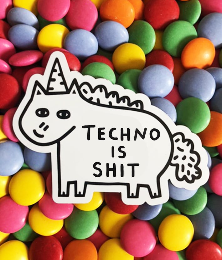 Image of Techno Is Shit Magnet 