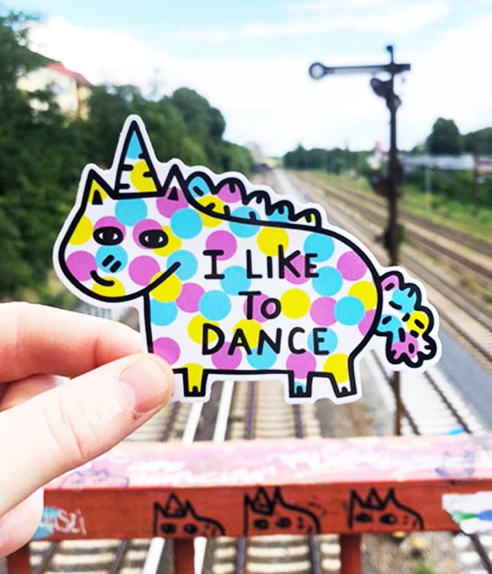 Image of I Like to Dance Vinyl Sticker