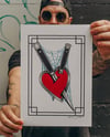 Double dagger heart