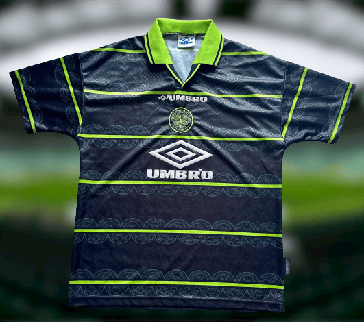 Celtic Away football shirt 1997 - 1998. Sponsored by Umbro