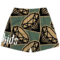 Image 2 of Olive Diamondz Mesh Shorts