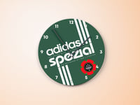 Image 2 of Brand with the 3 Stripes Clock Green