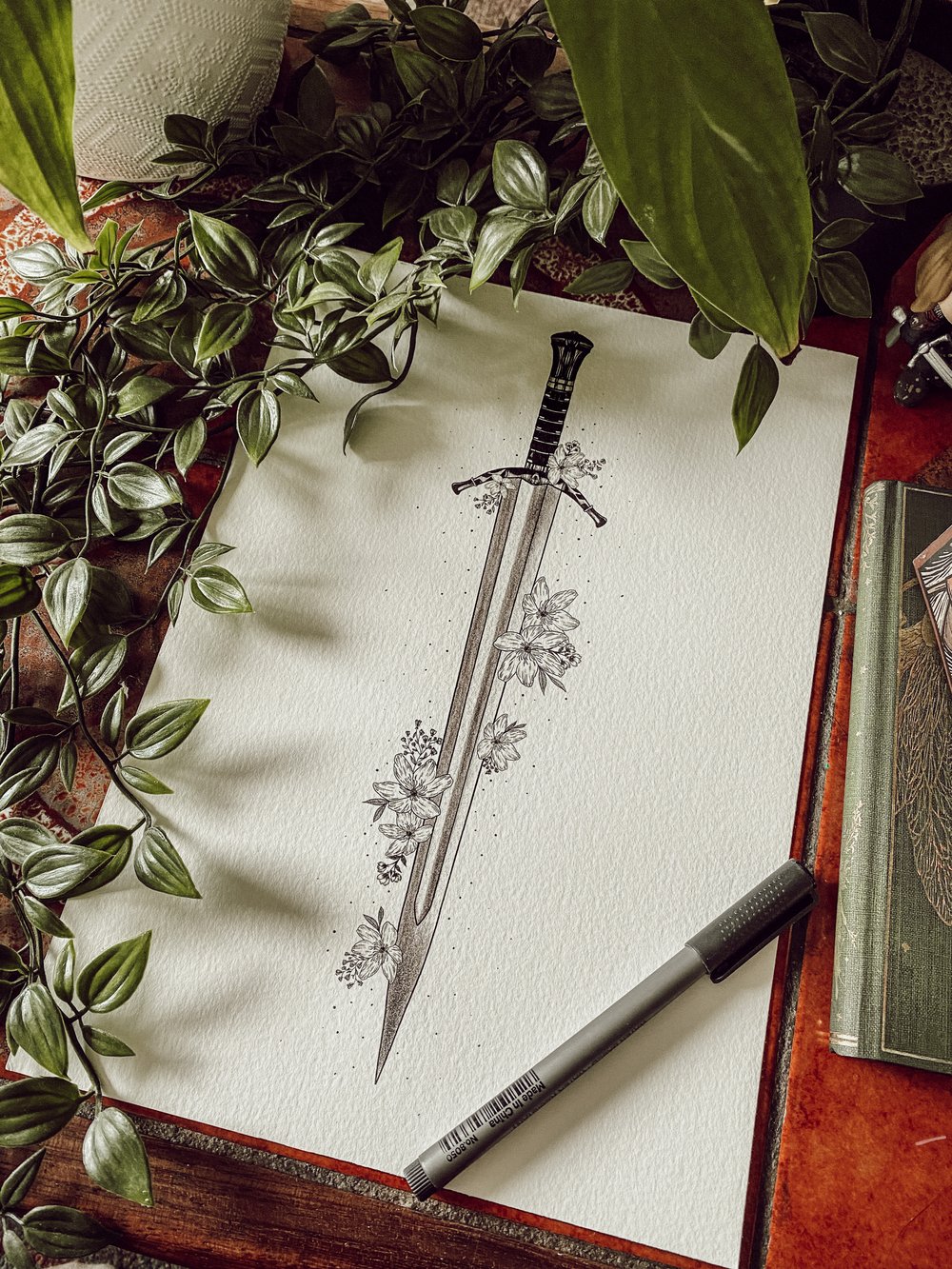 Lord of the Rings Boromir's sword illustration print