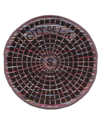 City of L.A. Manhole Cover Rug