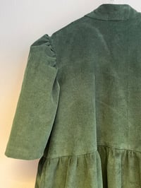Image 8 of Ella kjole i mørkegrøn fløjl (xs-xxl)