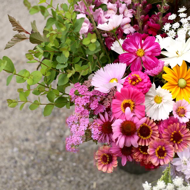 Bulk bucket of flowers