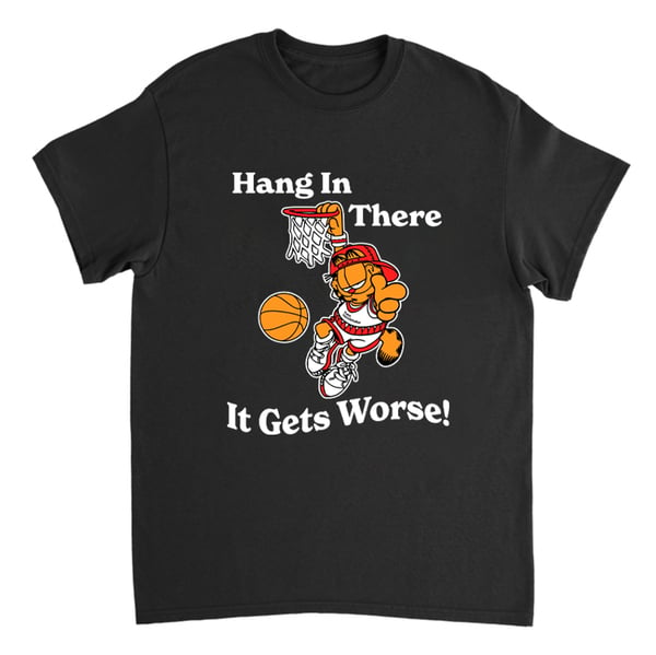 Image of Hang In There Black Tee