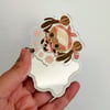 Cowboy Frog Acrylic Pocket Mirror Keychain