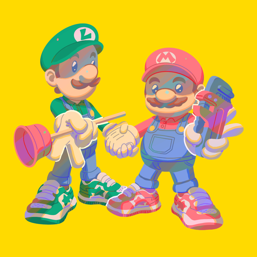 Bowser & Mario Bros Sticker Pack