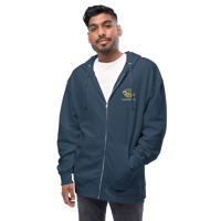 Image 5 of Kamehouse Embroidered Angry Koopa Unisex Fleece Zip Up Hoodie