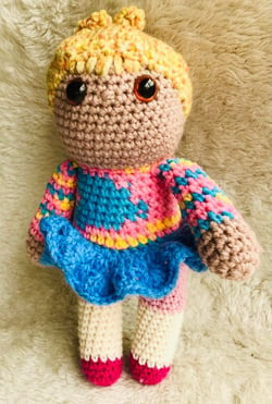 Image of Shella the Crocheted Doll