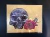 'Gilded Skull' Hand-Leafed Print