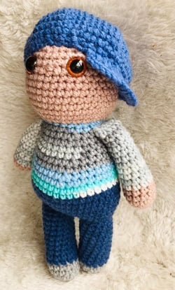 Image of Dude the Crocheted Doll