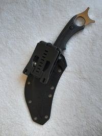 Image 2 of Tactical Karambit 440C Stainless Steel K10 Plastic Sheath G10 Handle