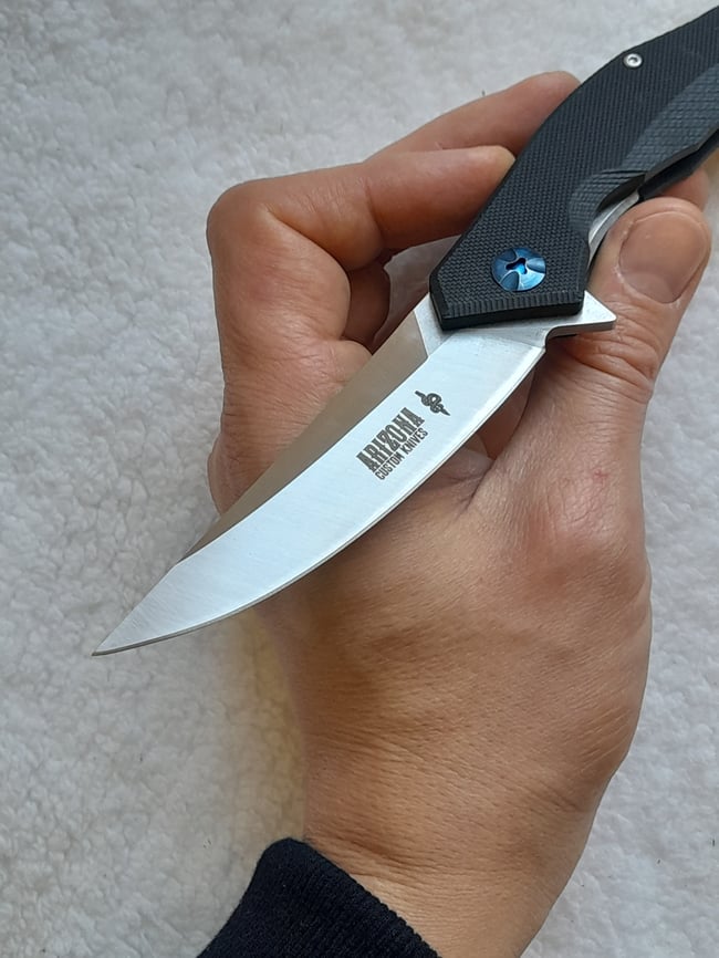 Folding Knife D2 Steel G10 Handle with Pocket Clip