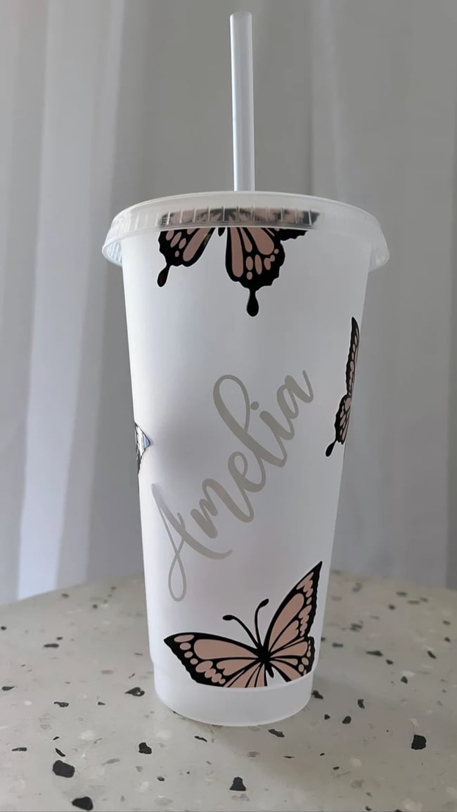 Butterfly Starbucks Cold Cup