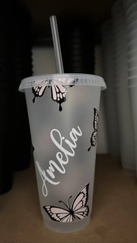 Image 5 of Personalised Blush Butterfly Cold Cup