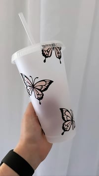 Image 4 of Personalised Blush Butterfly Cold Cup