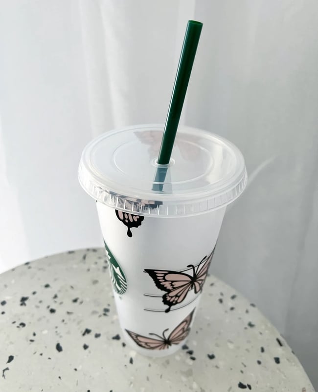 Butterfly Starbucks Cold Cup