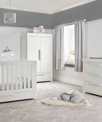 Image 1 of Mamas & Papas Franklin White Wash Nursery Furniture