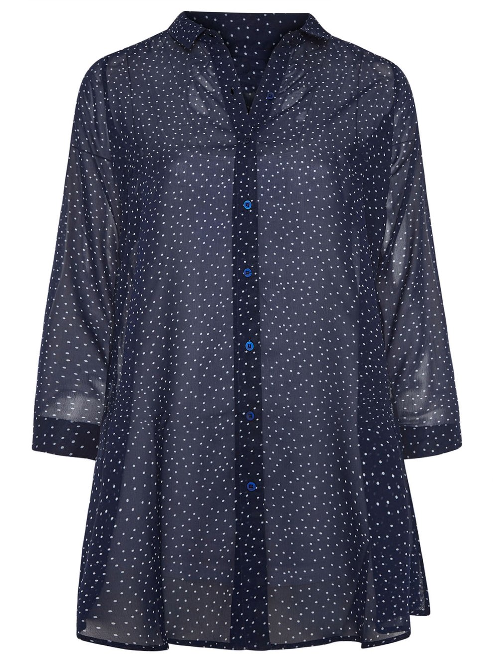 Image of Polka Dot Button Through Shirt