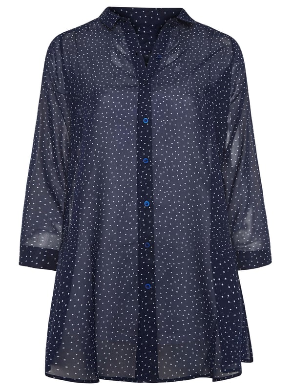 Image of Polka Dot Button Through Shirt
