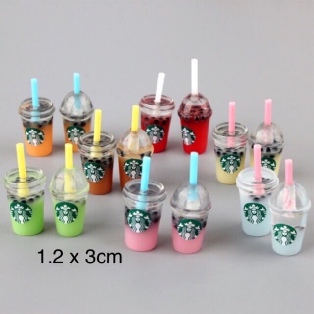 Image of Mini Boba Tea Charm Bundle (10PCS)