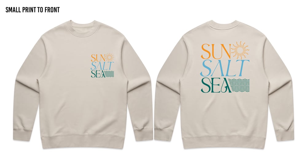Image of THESE THREE THINGS Cozy Crew (Small Logo to Front) 