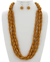 Golden Yellow DIVA Necklace Set 
