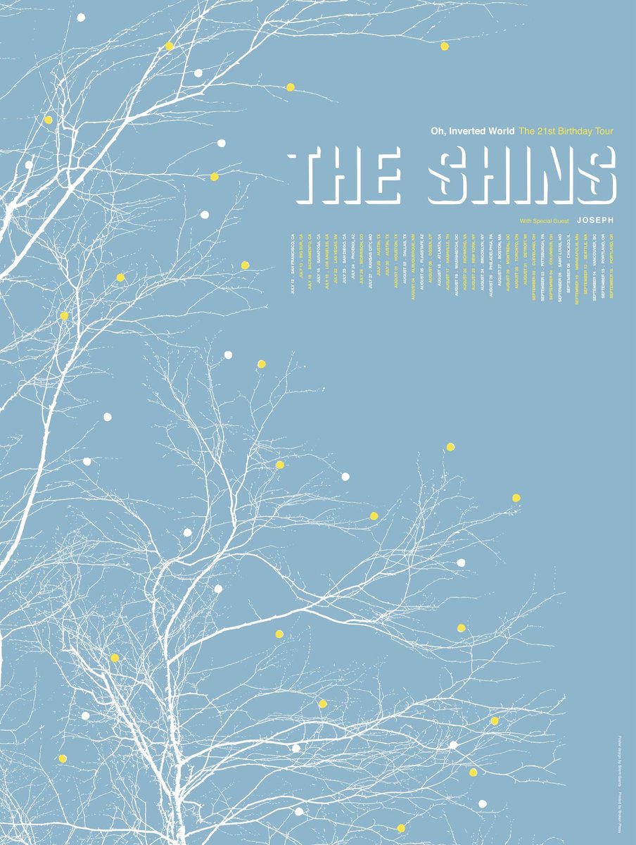 The Shins / Tour Poster THE SILENT GIANTS