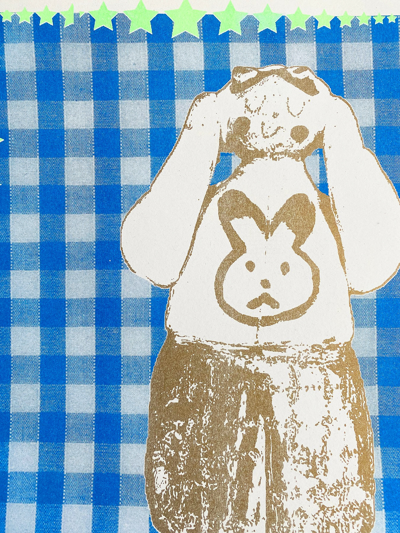 Image of A3 'Bogus' risograph print 