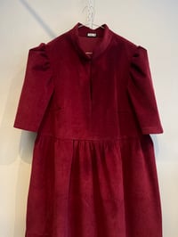 Image 1 of Ella kjole i bordeaux fløjl (xs-xxl)