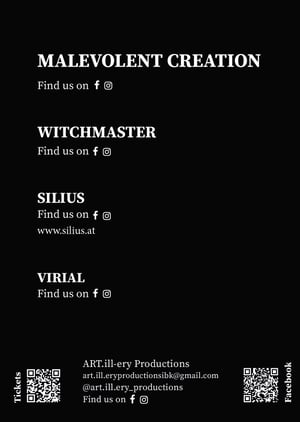 Image of Malevolent Creation // Witchmaster // supported by: Silius & Virial - 15.09.2023