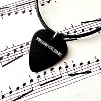 TRAMPOLENE logo plectrum necklace