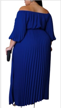 Image 1 of Plus Pleated Maxi