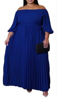 Image 2 of Plus Pleated Maxi