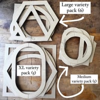 Image 1 of Singles & Variety Sets Layout Frames (set of 6 or 5)