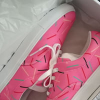 Image 1 of Pink Sprinkles Women’s Lace-up Canvas Shoes